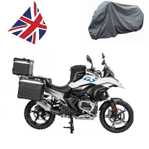 BMW GS WITH PANNIERS AND TOP BOX MOTORBIKE COVER BMW GS WITH PANNIERS AND TOP BOX MOTORBIKE COVER